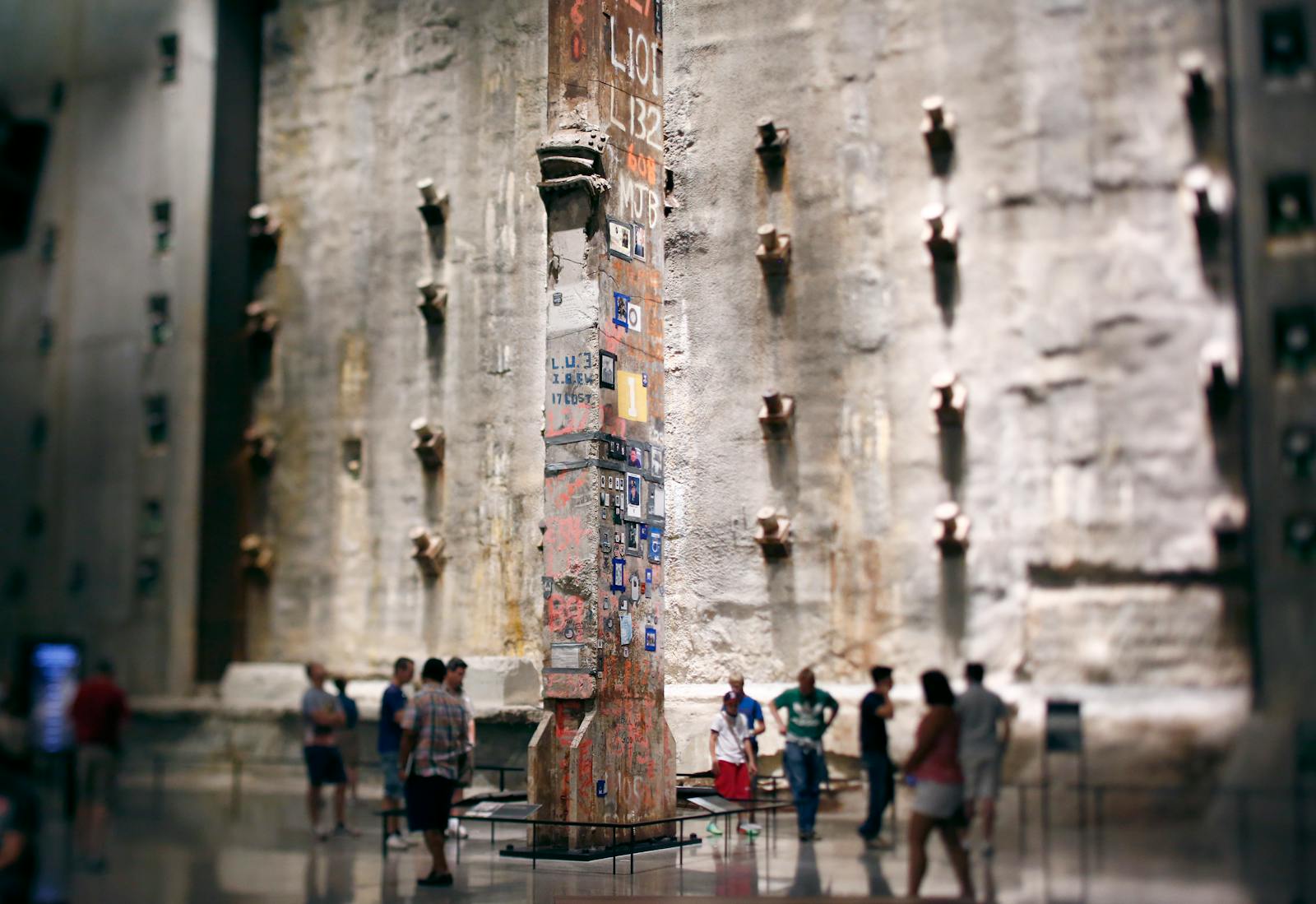 Surviving column of the 9/11 Memorial & Museum