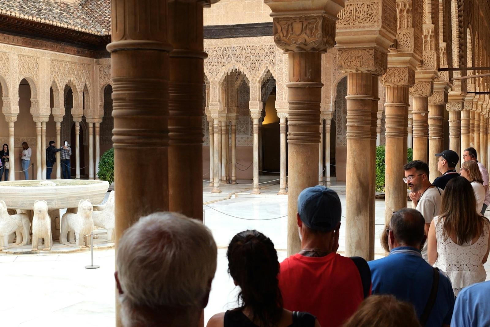View of the Alhambra from the colonnade gallery