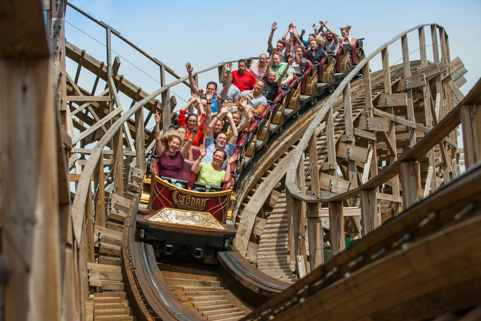 Fa hágócsúszda az Europa-Park szívében