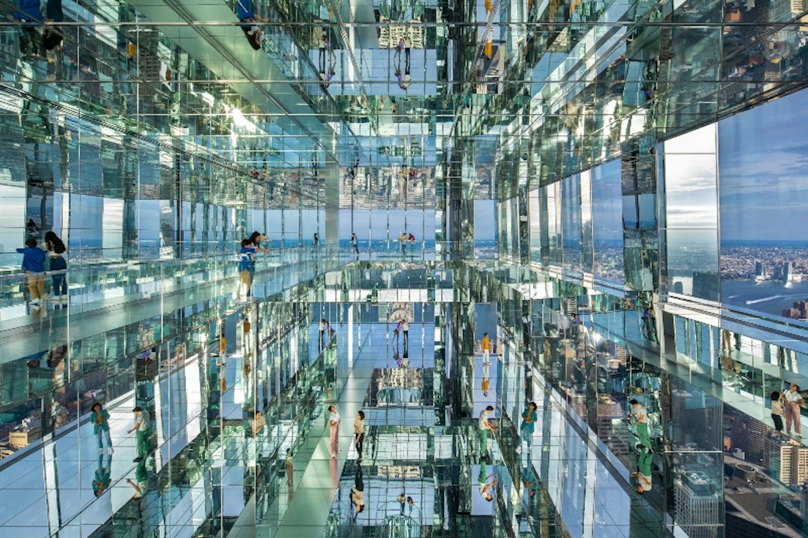 Shimmering interior view of SUMMIT One Vanderbilt