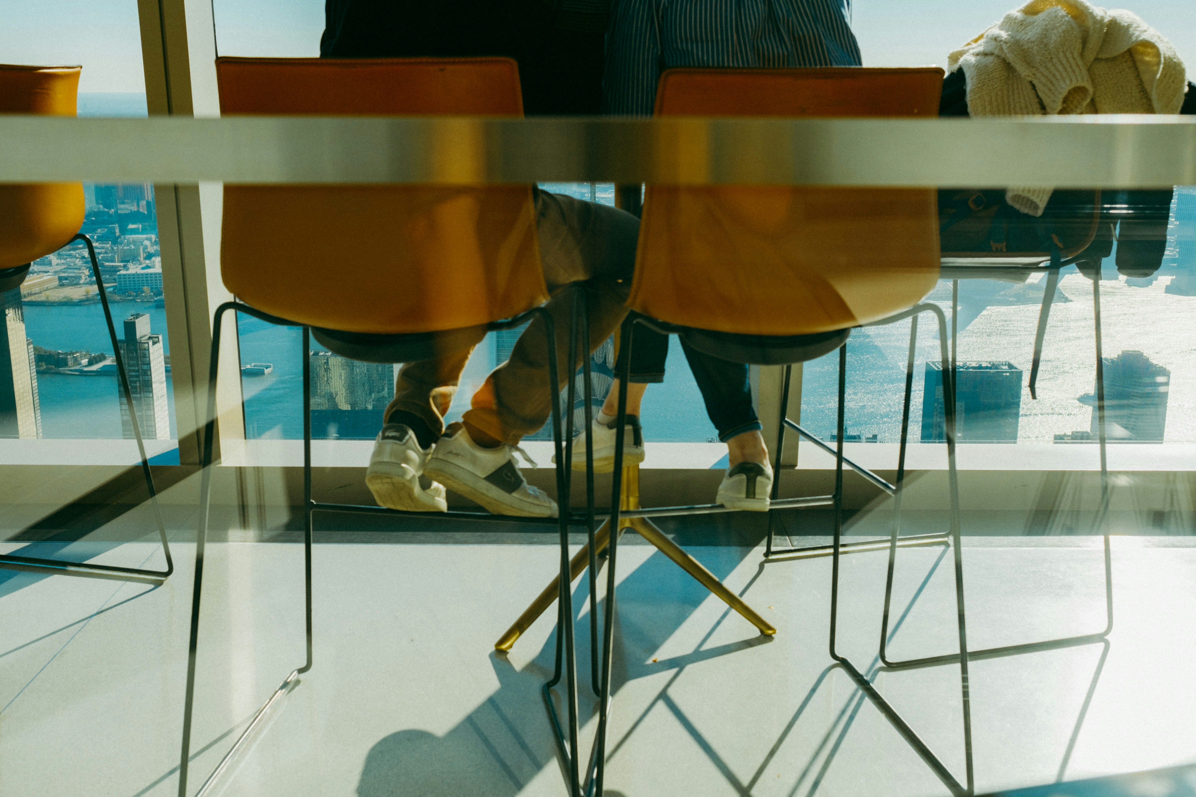 Low-angle view of chairs at SUMMIT One Vanderbilt