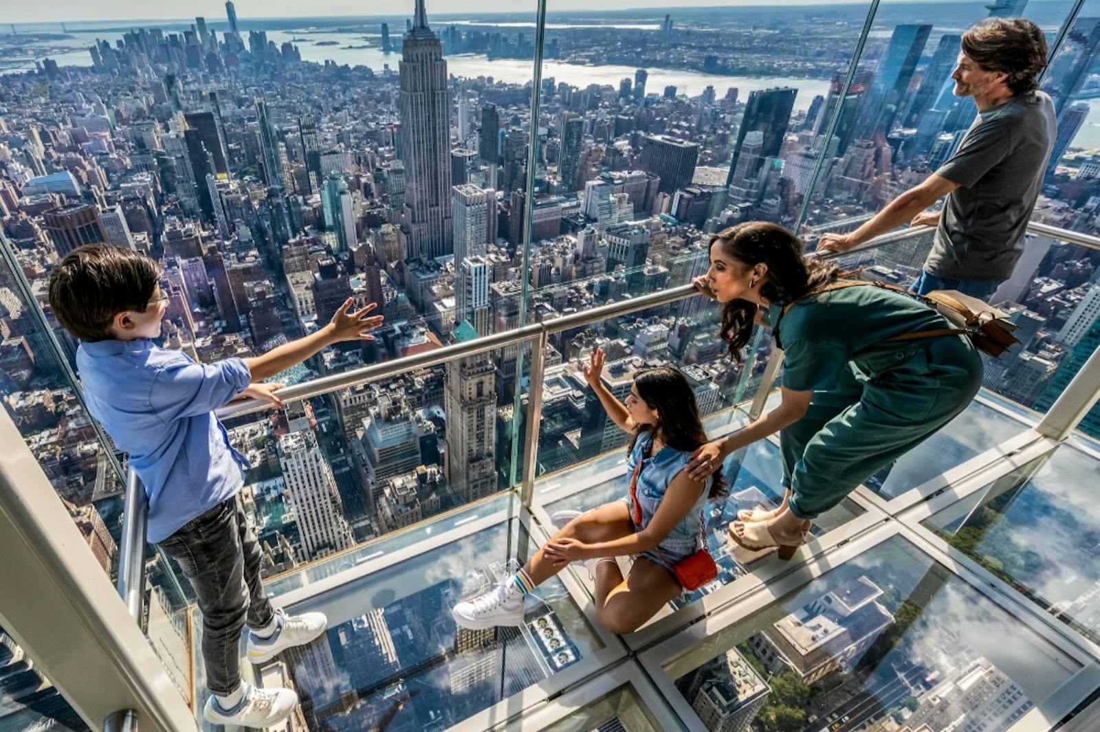 Vue aérienne de le SUMMIT One Vanderbilt depuis la terrasse